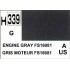 Gunze H339 Gris Moteur Brillant peinture acrylique 10 ml