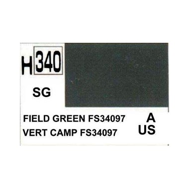 Gunze H340 Vert Camp FS34097 Satiné peinture acrylique 10 ml