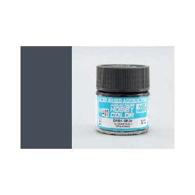 Gunze H401 Gris Noir Mat peinture acrylique 10 ml