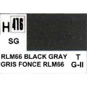 Gunze H416 Gris Noir RLM66 Satiné peinture acrylique 10 ml