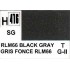 Gunze H416 Gris Noir RLM66 Satiné peinture acrylique 10 ml