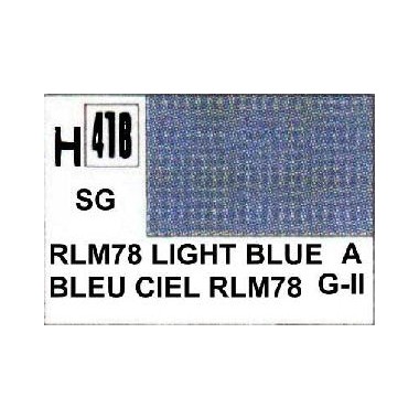 Gunze H418 Bleu RLM78 Satiné peinture acrylique 10 ml