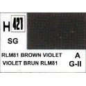 Gunze H421 Brun Violet RLM81 Satiné peinture acrylique 10 ml