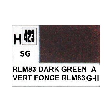 Gunze H423 Vert Foncé RLM83 Satiné peinture acrylique 10 ml