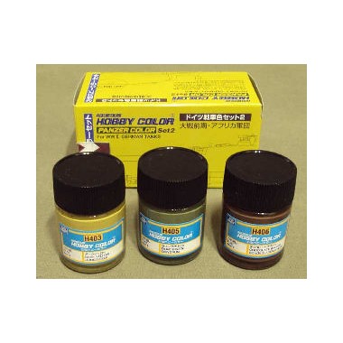 Assortiment de couleurs chars allemands 2ème GM, 3 x 18 ml