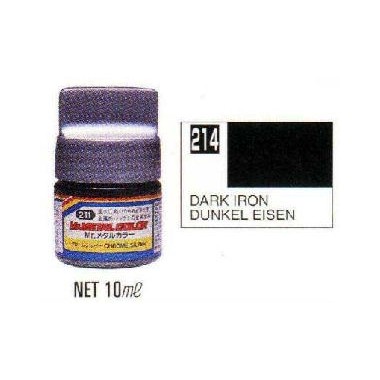 Gunze MC214 Noir Métal, peinture enamel 10 ml