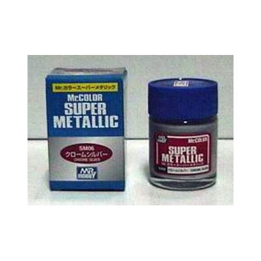 Gunze Super Metallic Argent Chrome, peinture enamel 18 ml