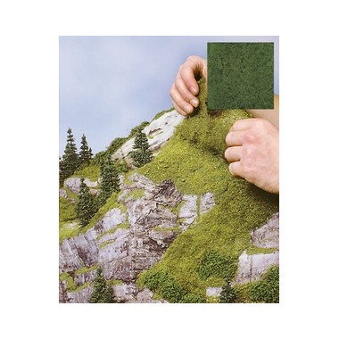 Tapis d'herbe hyper flexible vert moyen, 280 x 140 mm