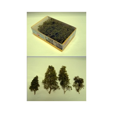 Arbres vert clair, environ 12 pièces