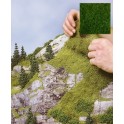 Tapis d'herbe haute hyper flexible vert foncé, 400 x 400 mm