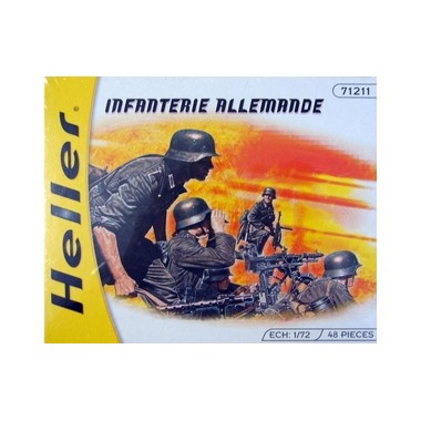 Figurines maquettes Infanterie allemande, 2ème GM