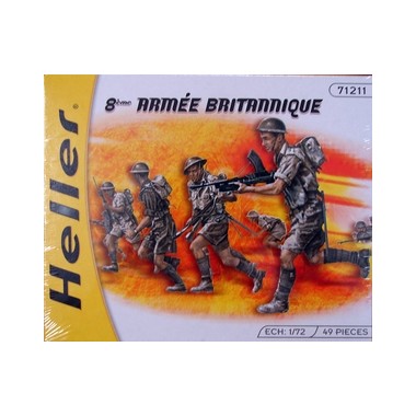 Figurines maquettes 8eme Armée britannique, 2ème GM
