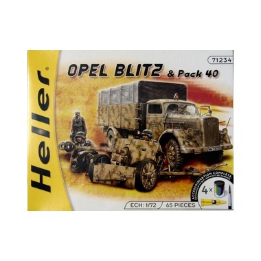 Maquette Opel Blitz et canon PAK40, 2ème GM