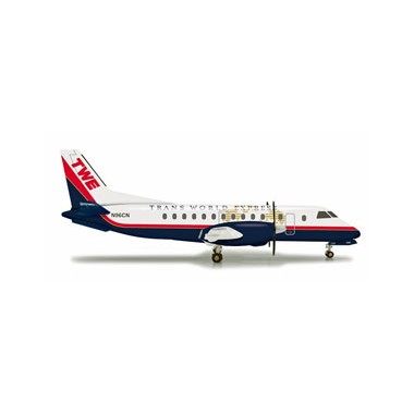 Miniature Saab 340 Trans World Express