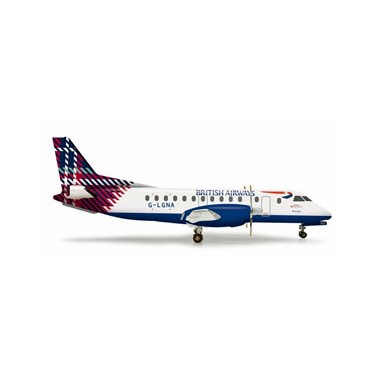 Miniature Saab 340 "Benyhone Tartan" British Airways