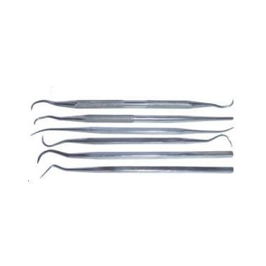 Outils à graver de modéliste, assortiment 6 pièces