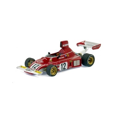 Miniature Ferrari 312 B3-74 Lauda 12 Espagne 1974, 50è Victoire Ferrari