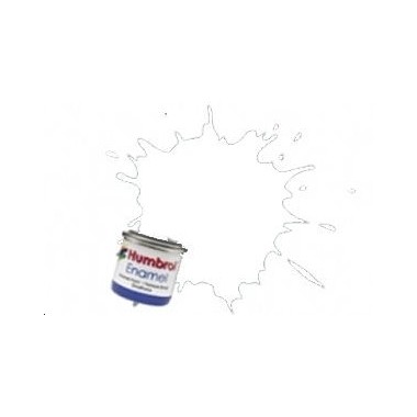 Humbrol 130 Blanc satine, peinture Enamel Pot 14 ml