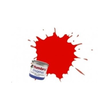 Humbrol 132 Rouge satine, peinture Enamel Pot 14 ml