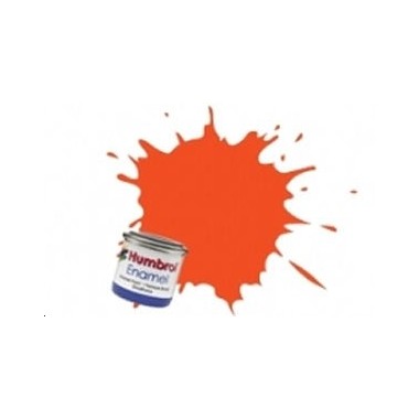 Humbrol 1322 Orange transparent, peinture Enamel Pot 14 ml