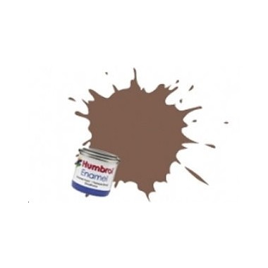 Humbrol 186 Brun mat, peinture Enamel Pot 14 ml