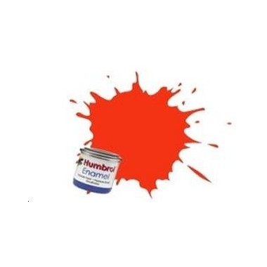 Humbrol 209 Orange feu brillant, peinture Enamel Pot 14 ml