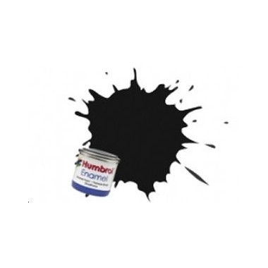 Humbrol 33 Noir mat, peinture Enamel Pot 14 ml