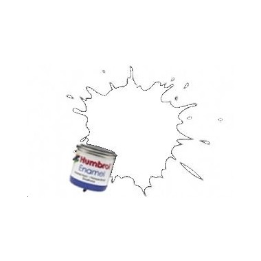 Humbrol 34 Blanc mat, peinture Enamel Pot 14 ml