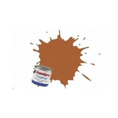 Humbrol 9 Marron clair brillant, peinture Enamel Pot 14 ml