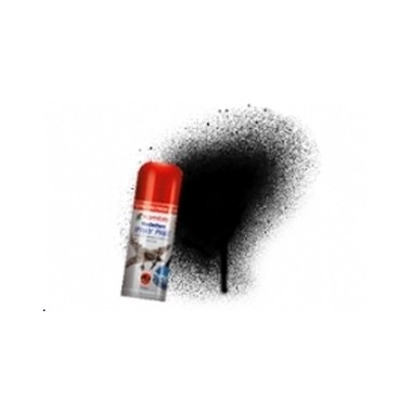 Humbrol 21 Noir brillant, bombe de peinture acrylique 150 ml