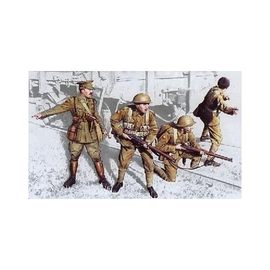 Figurines maquettes Infanterie britannique, 1ère GM 1917/1918