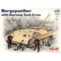 Maquette Panzer Bergepanther allemand avec équipage, 2ème GM