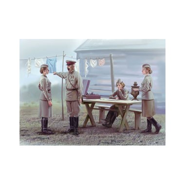 Figurines maquettes Service féminin de l'armée soviétique, 2ème GM
