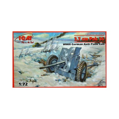 Maquette Canon anti-char allemand 3.7cm PaK 36, 1941
