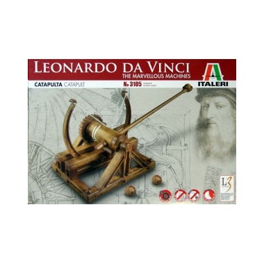 Maquette Catapulte, de Leonard de Vinci