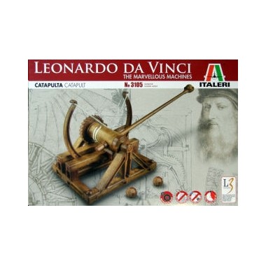 Maquette Catapulte, de Leonard de Vinci