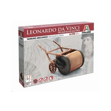 Maquette Tambour mécanique, de Leonard de Vinci