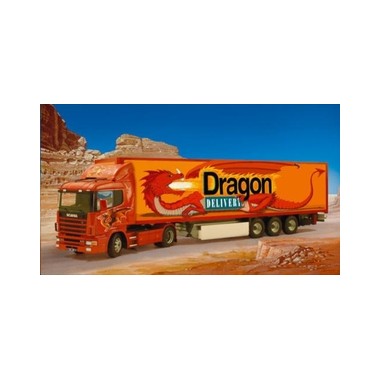 Maquette Scania R 144L avec semi-remorque "Dragon"