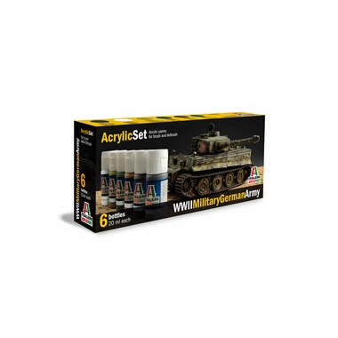 Set Peintures Chars allemands 2ème GM 6 x 20 ml Set Peintures Chars allemands 2ème GM 6 x 20 ml