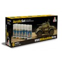 Set Peintures Chars alliés 2ème GM  6 x 20 ml