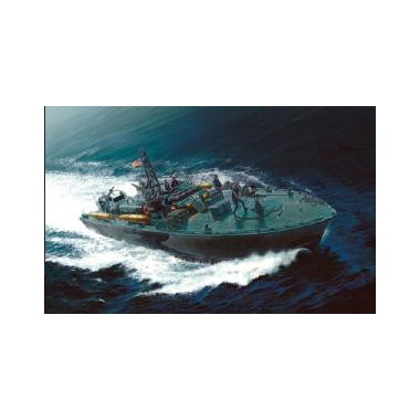 Maquette U.S. Elco 80' PT-596, vedette lance-torpilles 2ème GM Maquette U.S. Elco 80' PT-596, vedette lance-torpilles 2ème GM
