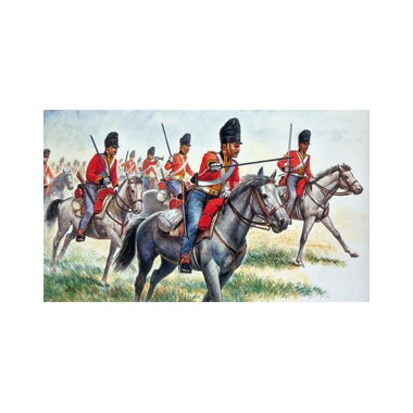 Figurines maquettes Cavalerie lourde britannique, 1er Empire 