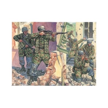 Figurines maquettes Parachutistes allemands, 2ème GM