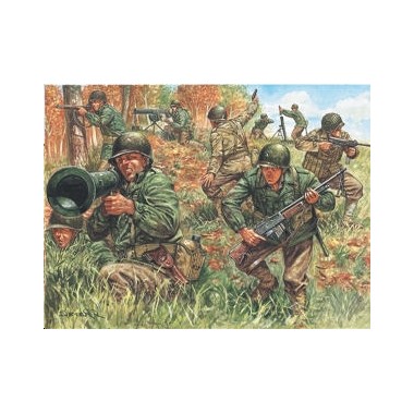 Figurines maquettes Infanterie U.S., 2ème GM