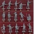 Figurines maquettes Infanterie russe, 1er Empire