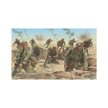 Figurines maquettes Infanterie allemande Afrika Korps, 2ème GM