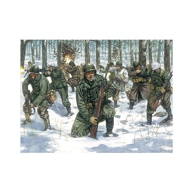 Figurines maquettes Infanterie U.S. en uniforme d'hiver, 2ème GM