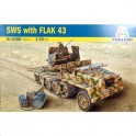 Maquette SWS et canon Flak 43, 2ème GM