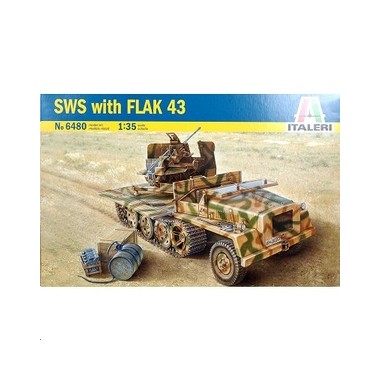 Maquette SWS et canon Flak 43, 2ème GM