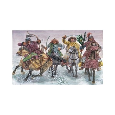 Figurines maquettes Cavaliers mongols